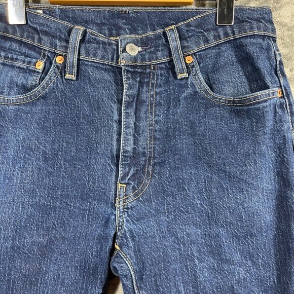 Levis Premium Lot 512 Big E Jeans Men's 32x30 Blue Denim Slim (Actual 30x28) - Picture 3 of 15